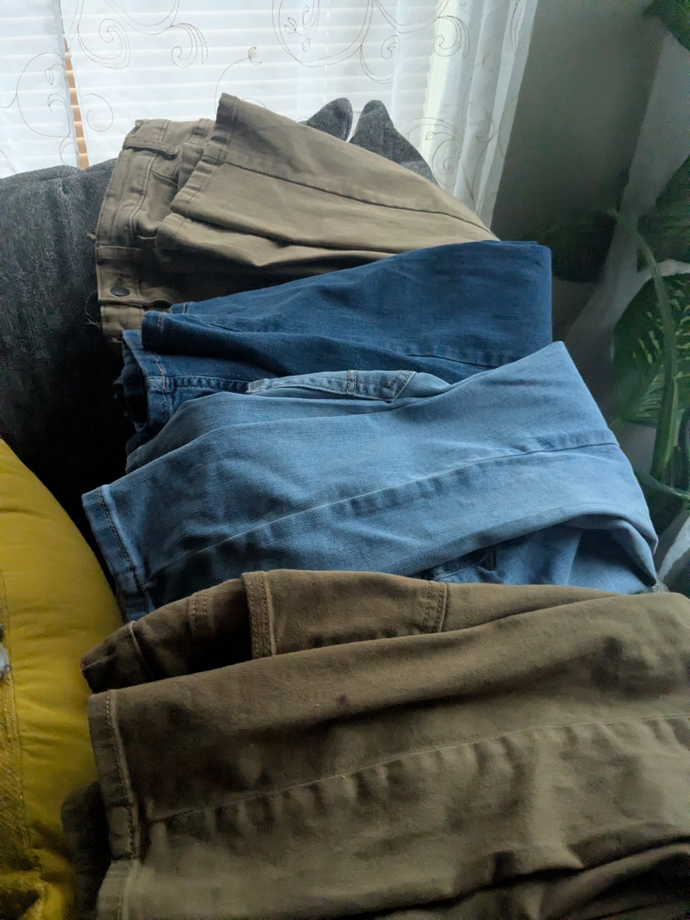 Cat & Jack Boys Relaxed Jeans in Blue and Brown Tones